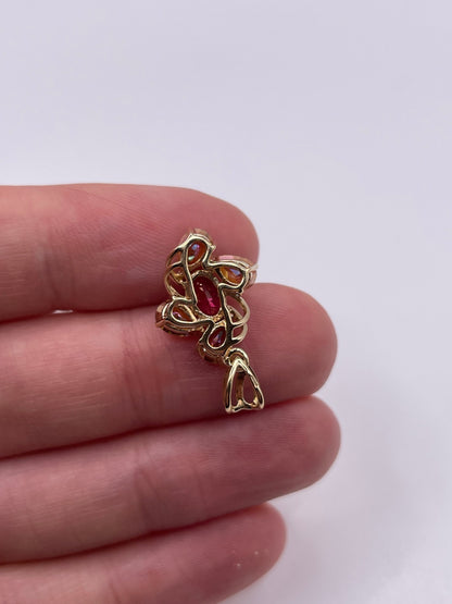 9ct gold topaz pendant