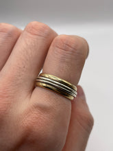 Load image into Gallery viewer, 9ct two tone spinner ring
