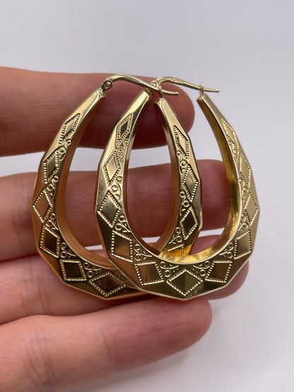 9ct gold Creole earrings