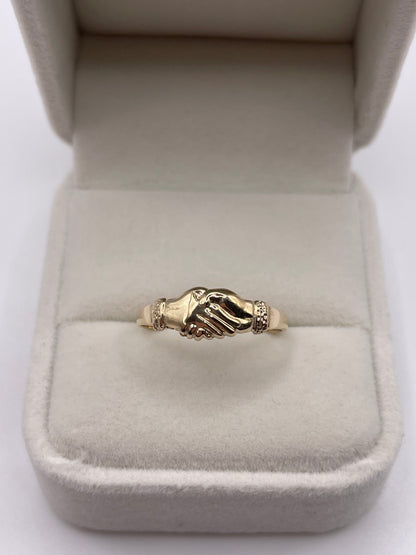 9ct gold Fede ring