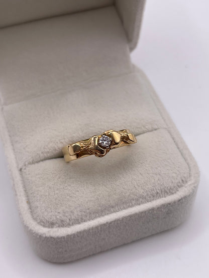14ct gold diamond ring