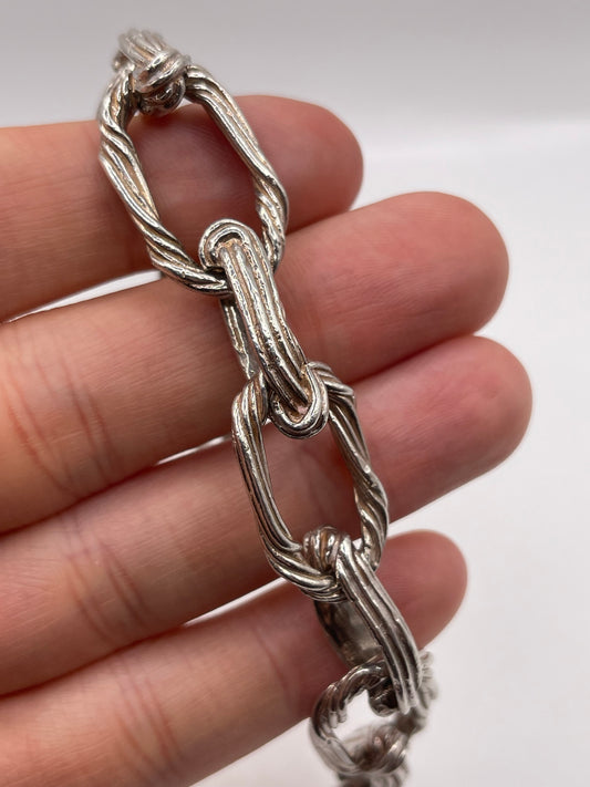 Heavy silver bracelet
