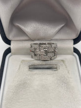 Load image into Gallery viewer, 9ct white gold diamond link ring
