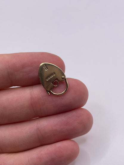 9ct gold padlock 3