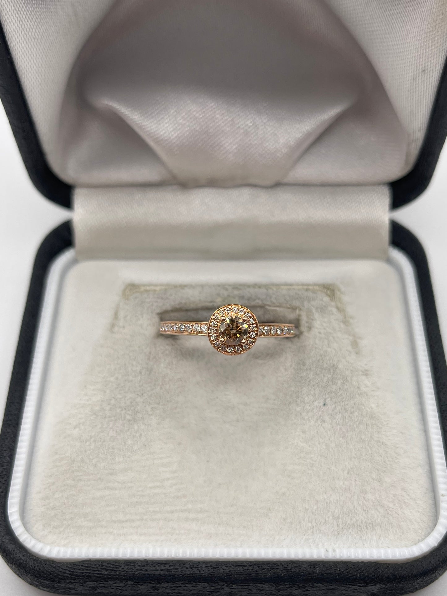 LeVian 14ct rose gold diamond ring