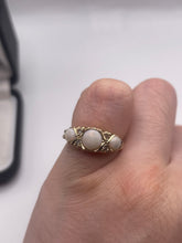 Load image into Gallery viewer, 9ct gold opal and diamond ring
