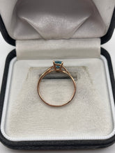 Load image into Gallery viewer, 9ct rose gold topaz ring

