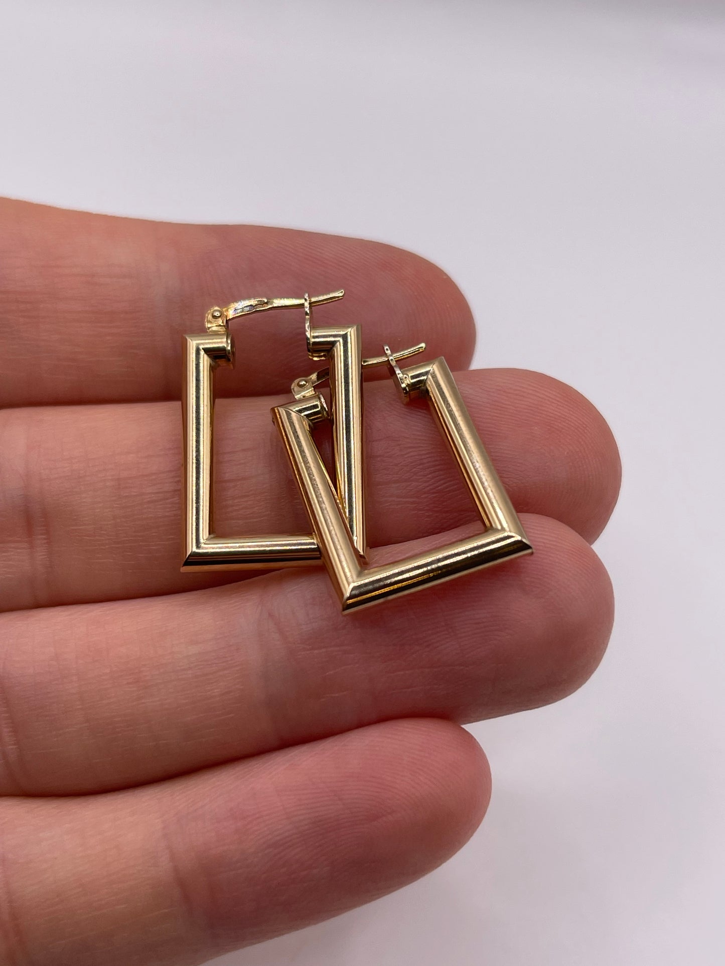 9ct gold creole earrings
