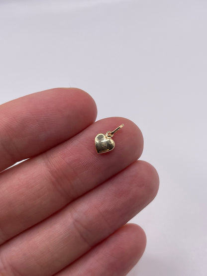 9ct gold heart charm