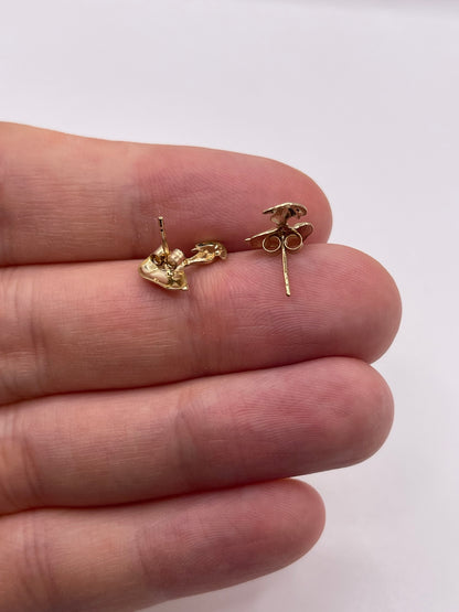 9ct gold snoopy earrings