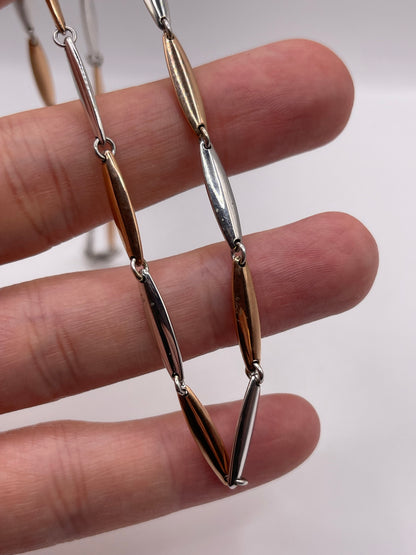 9ct two tone gold chain 188