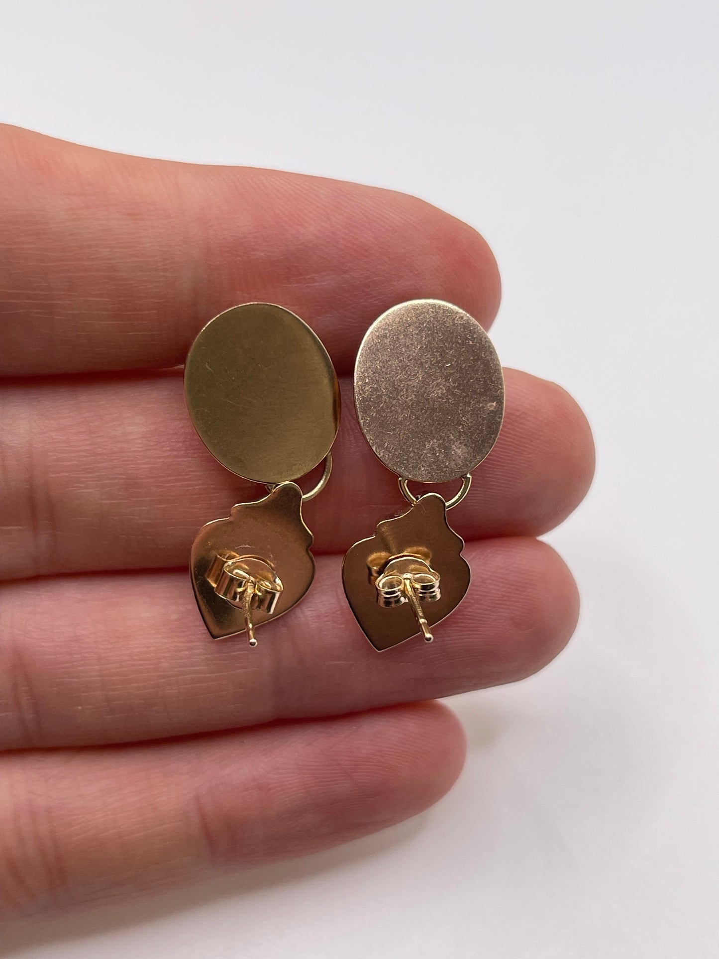9ct gold amethyst earrings
