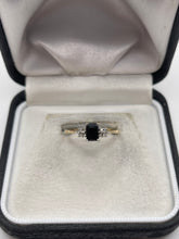 Load image into Gallery viewer, 9ct gold sapphire and diamond ring
