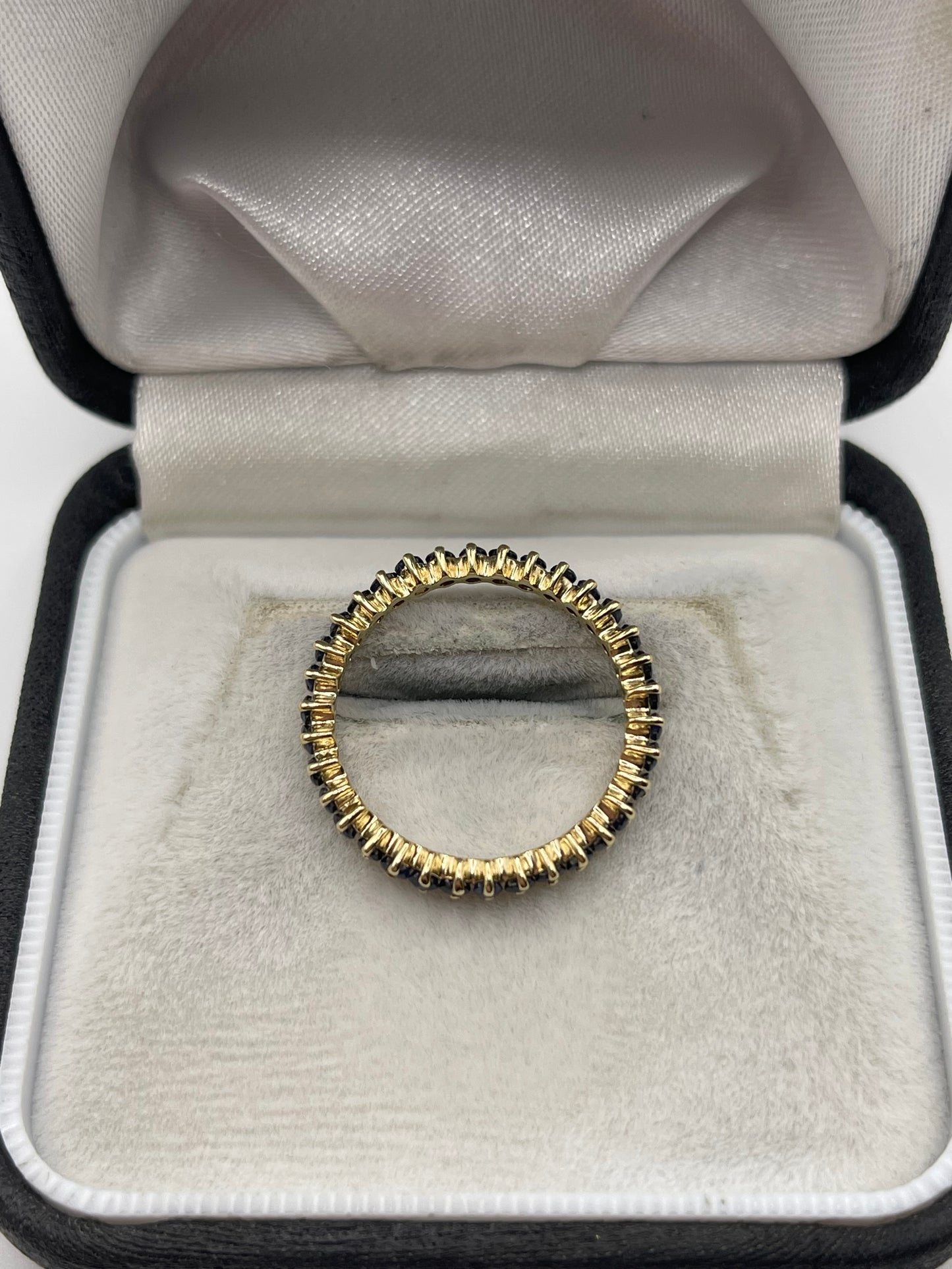 9ct gold sapphire eternity ring