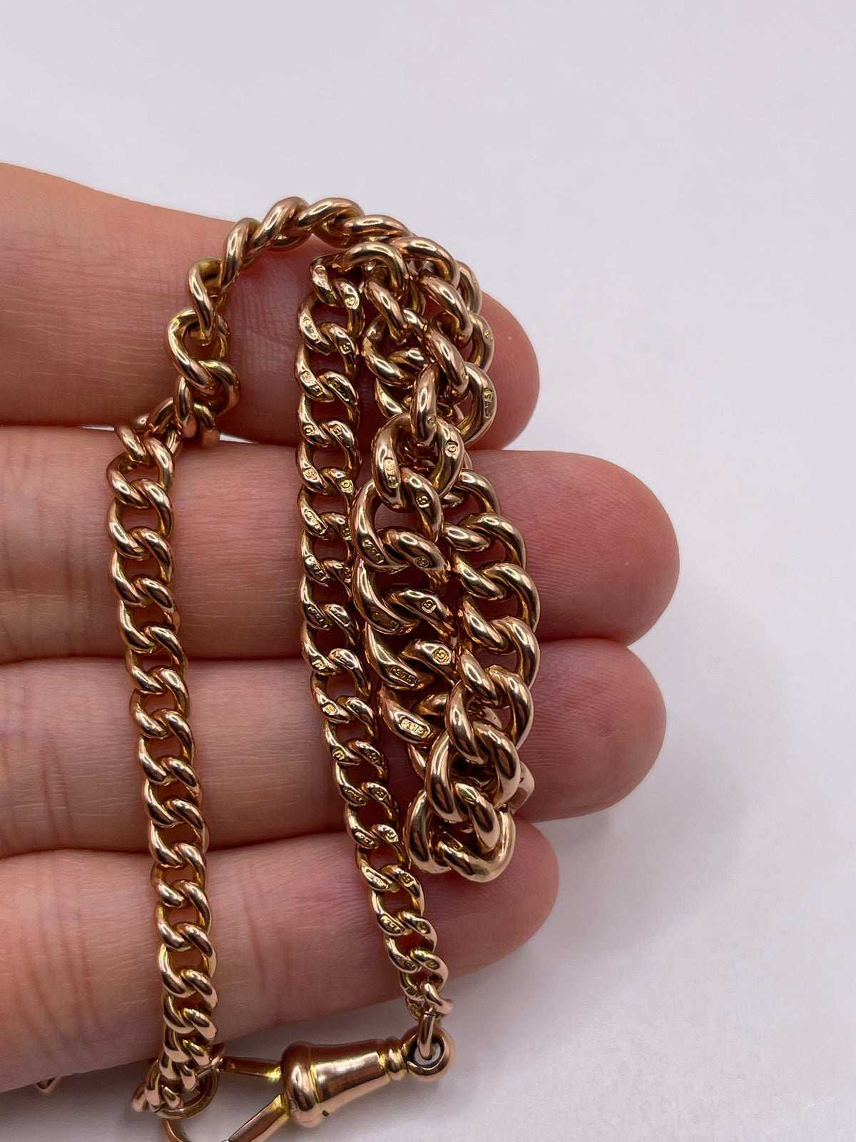 9ct rose gold chain 629