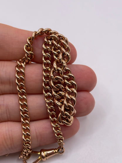 9ct rose gold chain 629