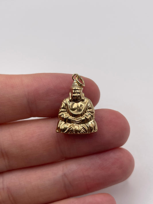 9ct gold Buddha charm