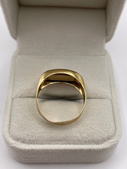 9ct gold onyx ring
