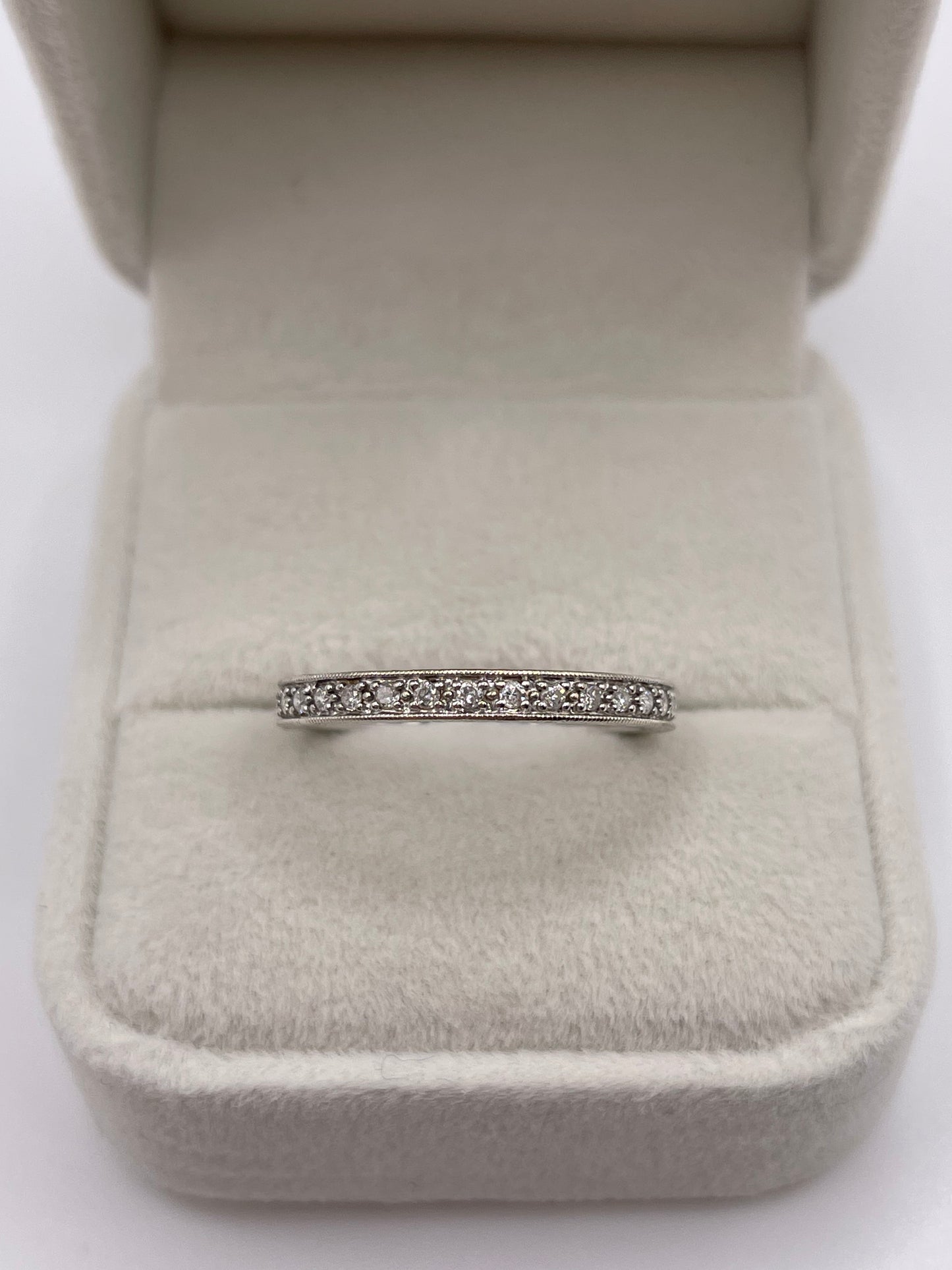 9ct white gold diamond eternity ring