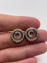 Load image into Gallery viewer, 9ct gold diamond earrings
