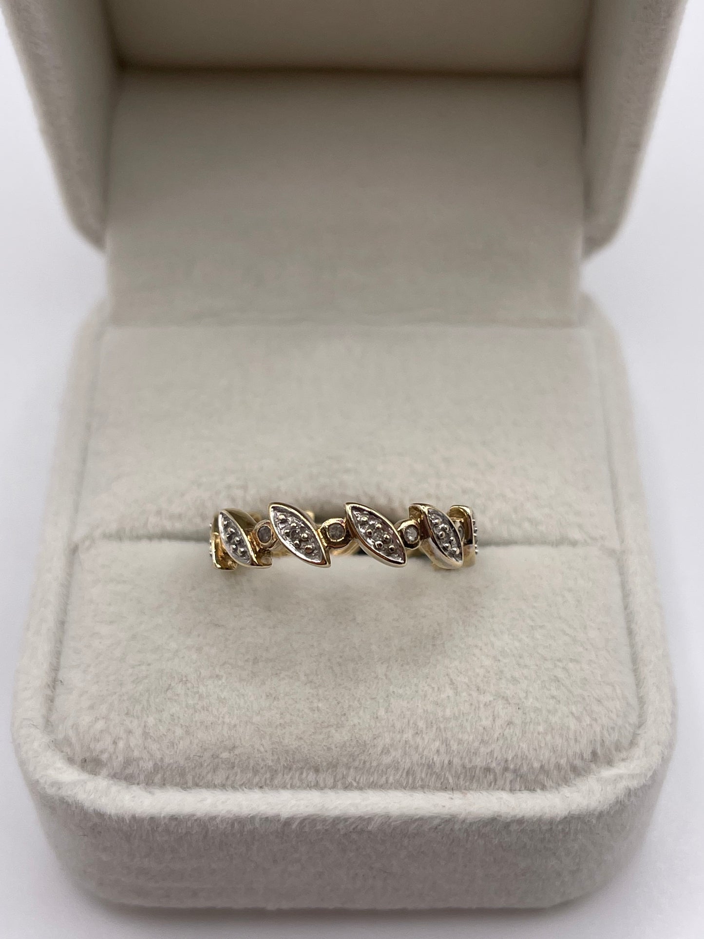 9ct gold diamond eternity ring