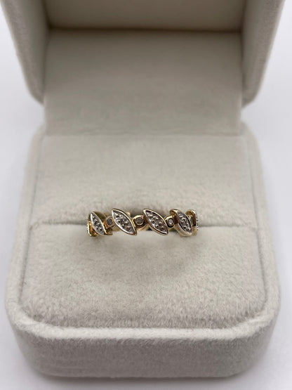 9ct gold diamond eternity ring