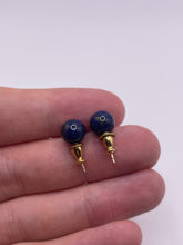 Load image into Gallery viewer, 9ct gold lapis lazuli earrings
