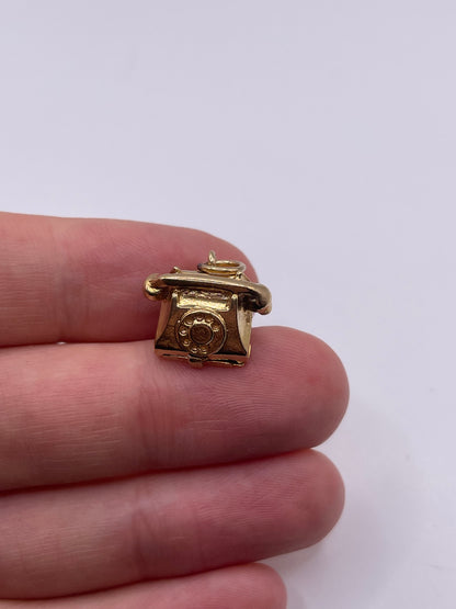9ct gold telephone charm