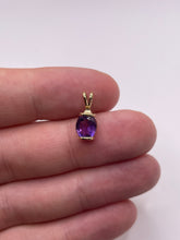 Load image into Gallery viewer, 9ct gold amethyst pendant
