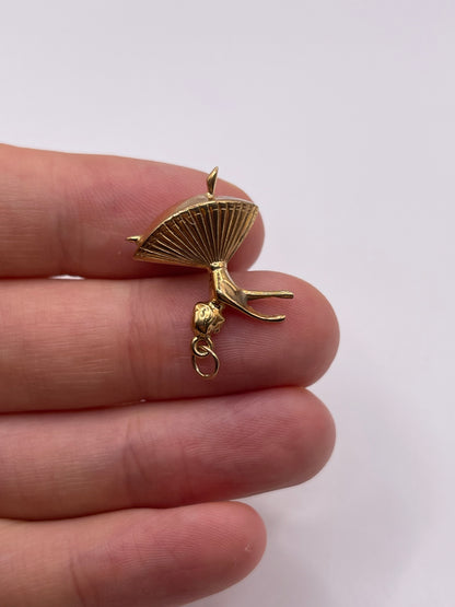 9ct gold dancer charm
