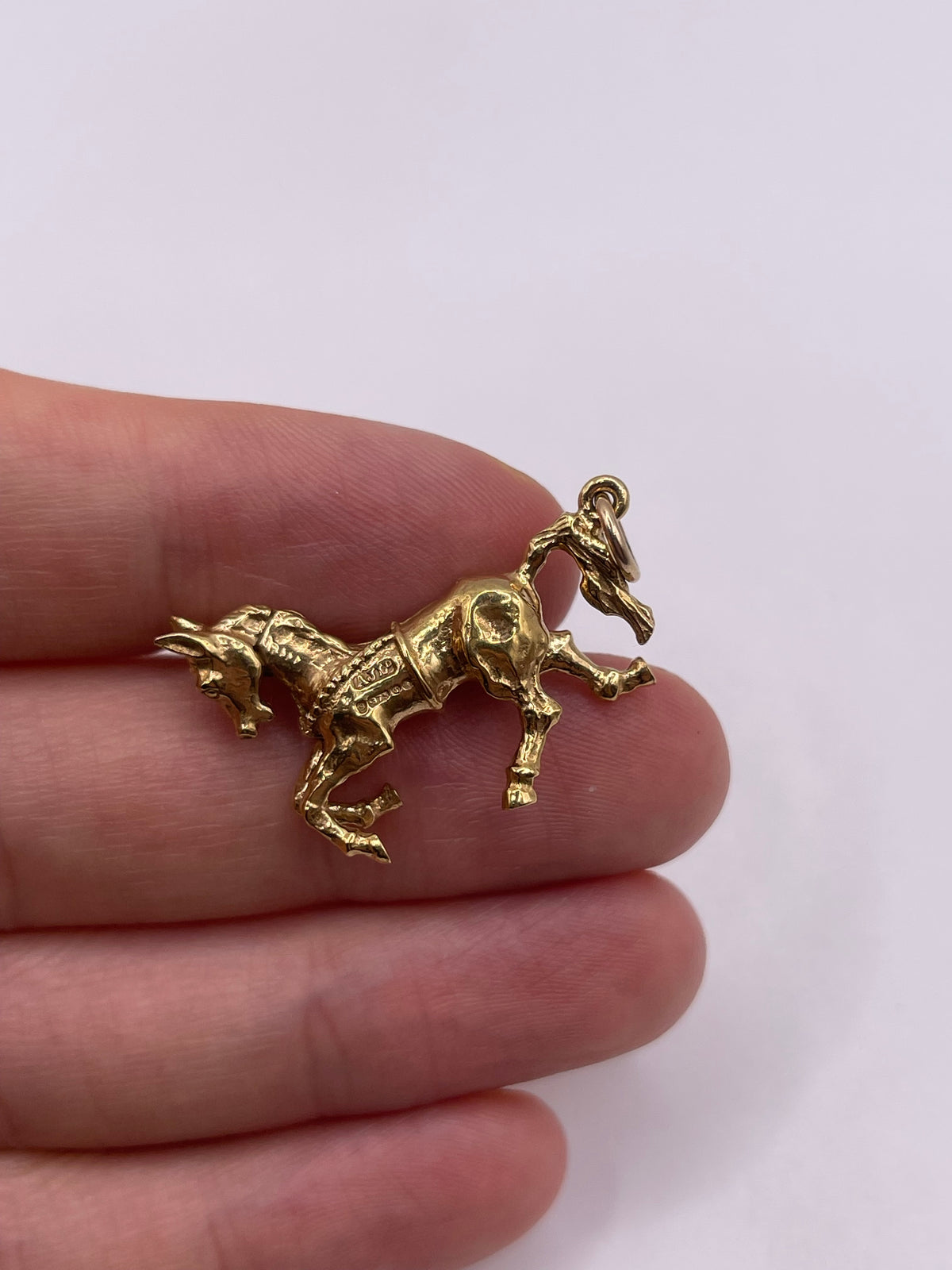9ct gold horse charm