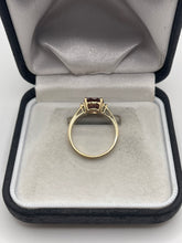 Load image into Gallery viewer, 9ct gold tourmaline and zircon ring
