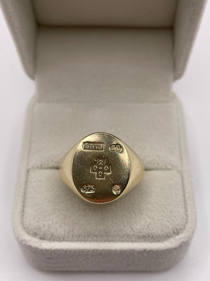 9ct gold signet ring