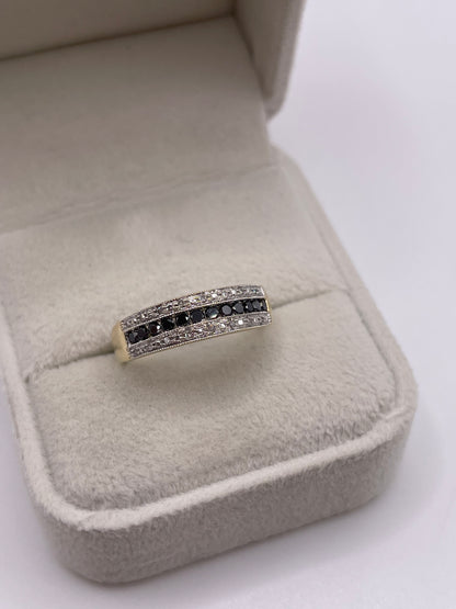 9ct gold diamond cluster ring