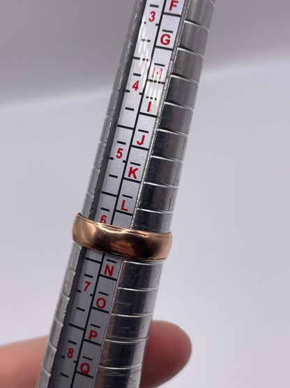 9ct rose gold band