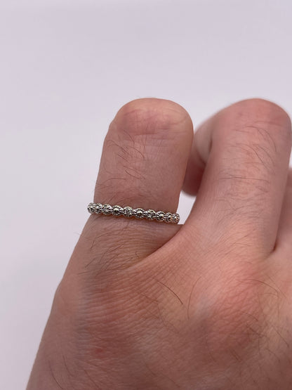 9ct white gold diamond ring