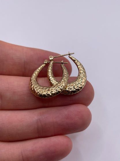 9ct gold Creole earrings