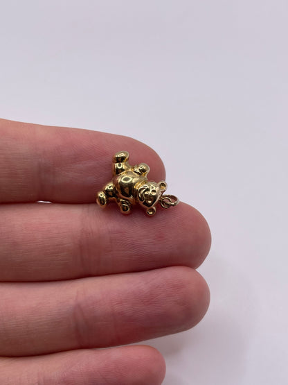 9ct gold bear charm