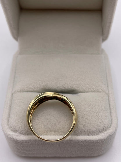 9ct gold sapphire and diamond ring