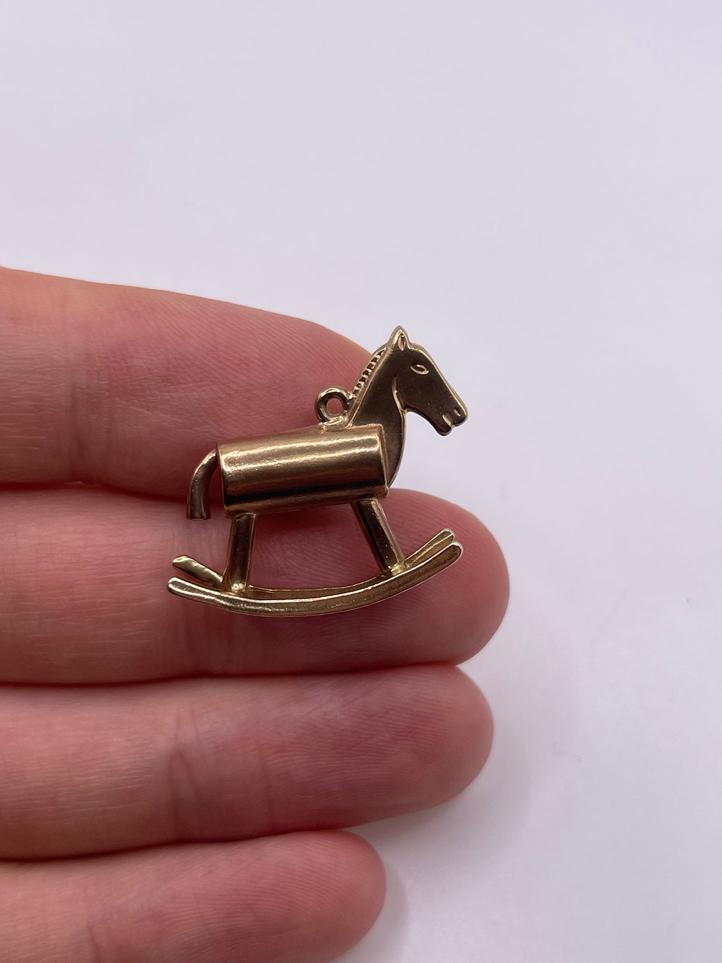9ct gold rocking horse charm