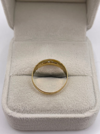 Antique 18ct gold diamond ring