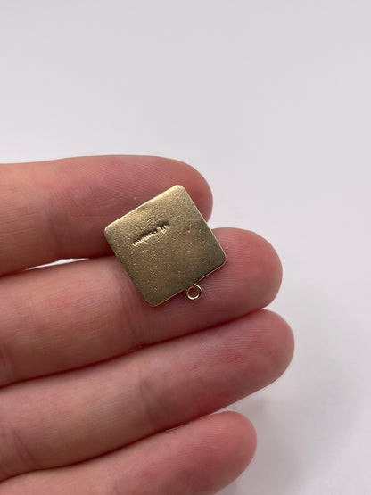 9ct gold learners plate charm