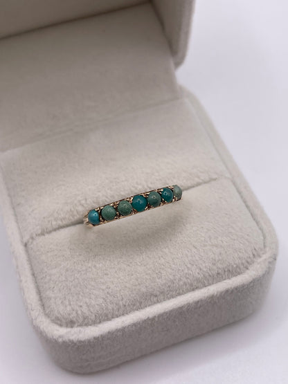 9ct gold turquoise ring