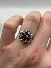 Load image into Gallery viewer, 18ct white gold ruby and diamond ring
