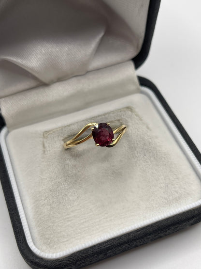 9ct gold tourmaline ring