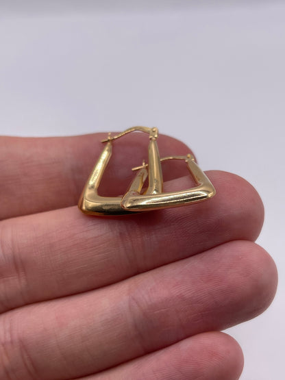 9ct gold creole earrings