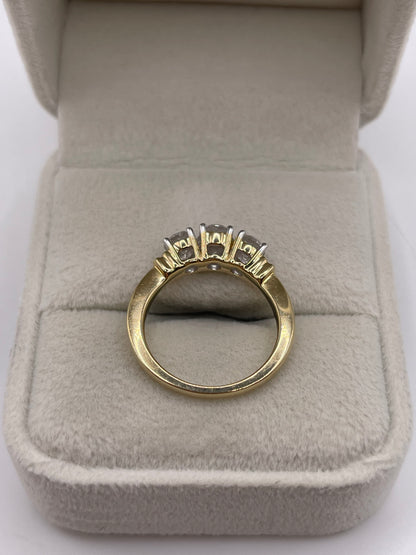 9ct gold diamond ring