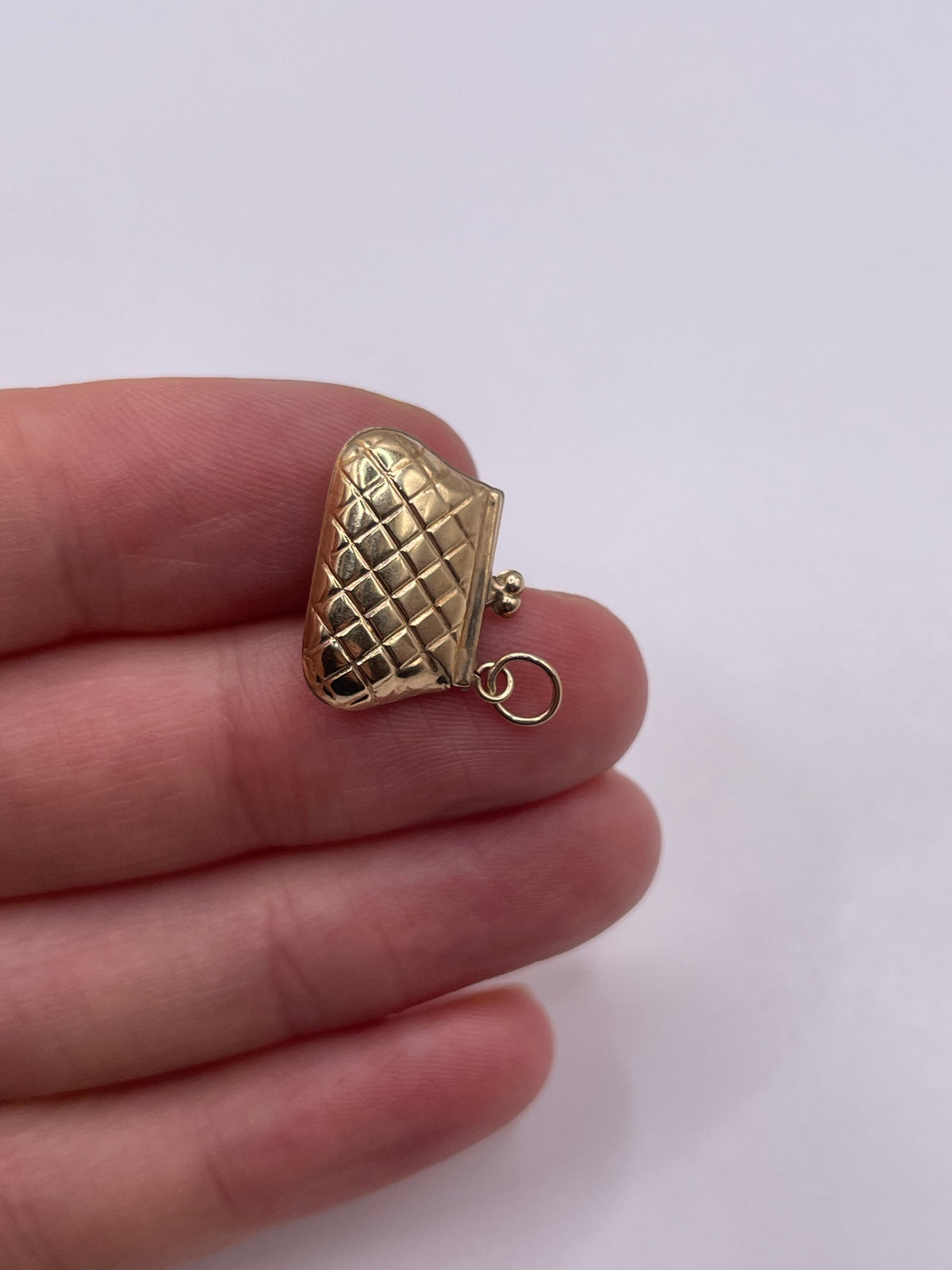 9ct gold bag charm