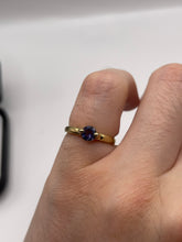 Load image into Gallery viewer, 9ct gold iolite ring
