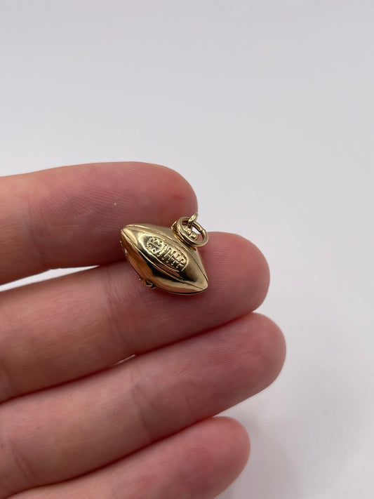 9ct gold football charm